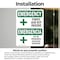 Signmission First Aid Kit Inside Bilingual, 7 in W x Rectangle, Vinyl Decal OS-2PACK-EM-D-710-L-10322 - alternate 3